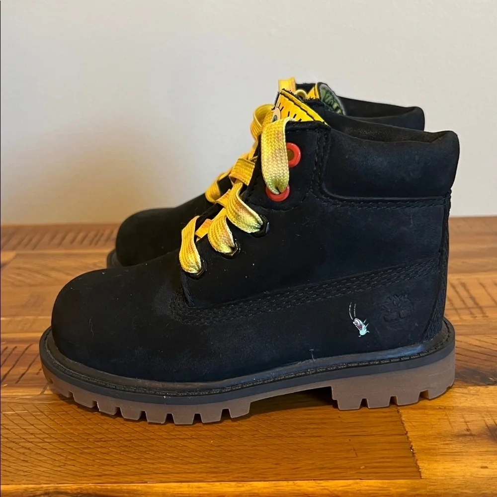 Timberland X Boys SpongeBob SquarePants Boot Multicolor Black Waterproof
